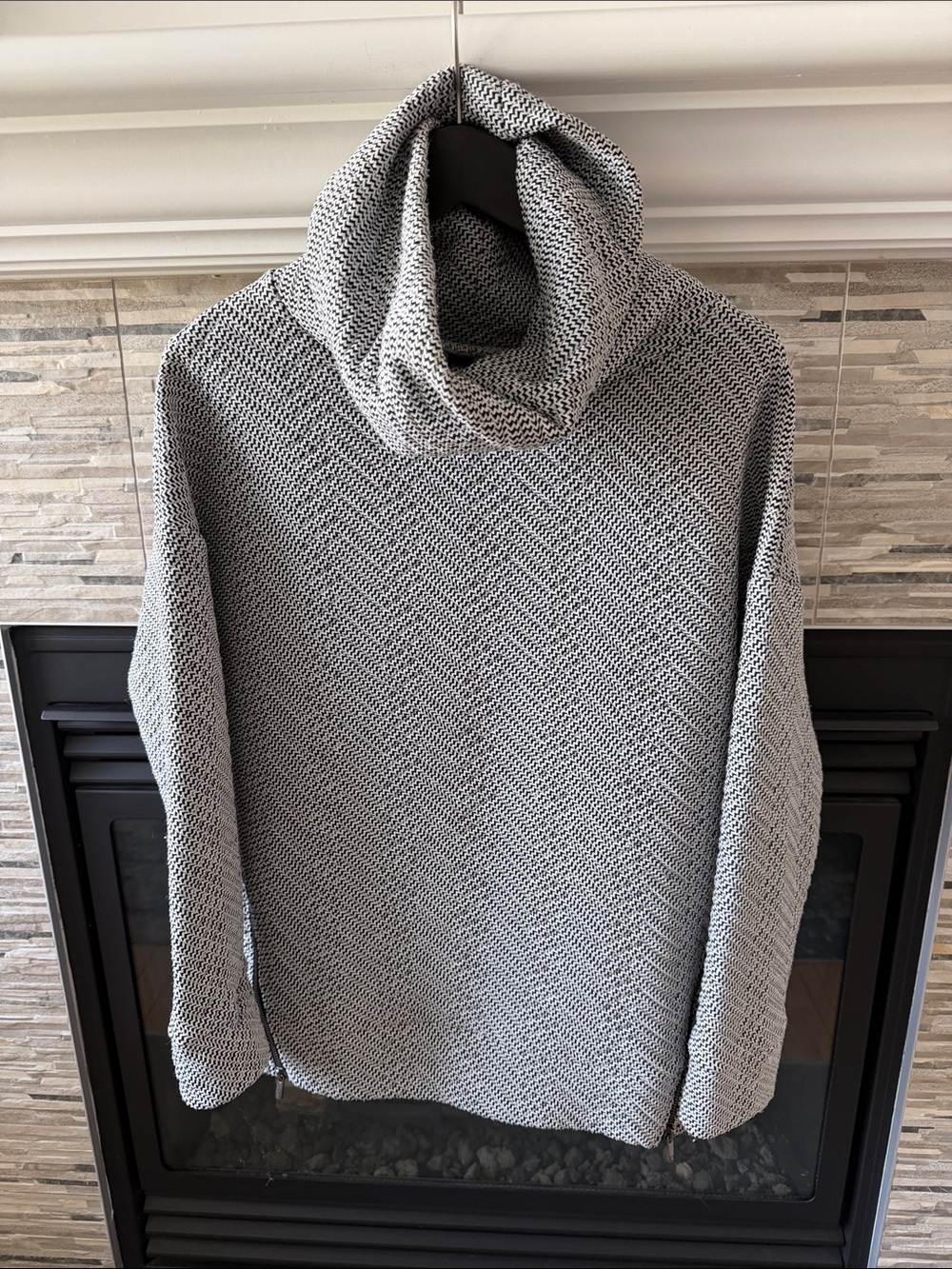 GAP Gray Tunic Turtleneck Knit Sweater